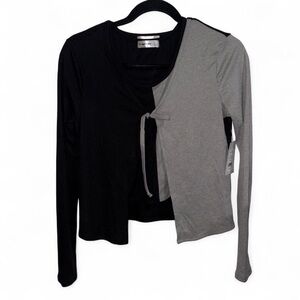 NWT Grey and black Society 212 2-piece top